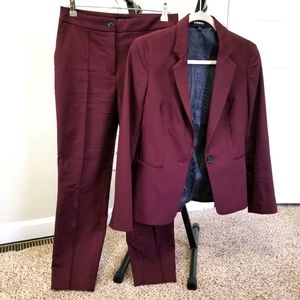 Express Burgundy Suit
